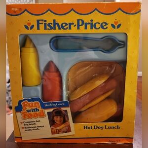 Vintage Fisher Price Hot Dog Lunch from 1987, New in Box